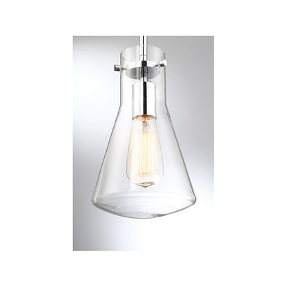 1 Light 11" Pendant, Natural Brass