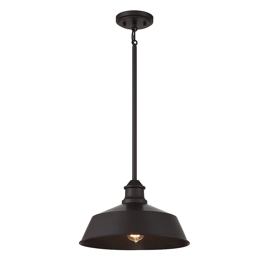 Meridian Vintage 1 Light 8" Pendant, Oil Rubbed Bronze - M7021ORB