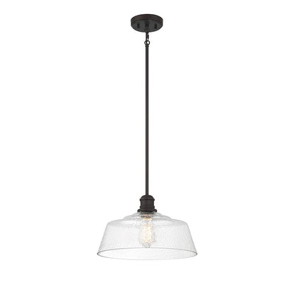 1 Light 15" Pendant, Natural Brass