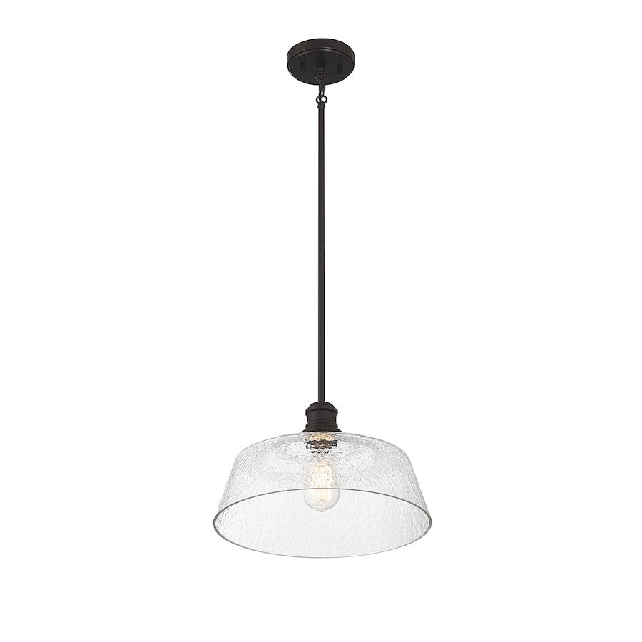 1 Light 15" Pendant, Natural Brass