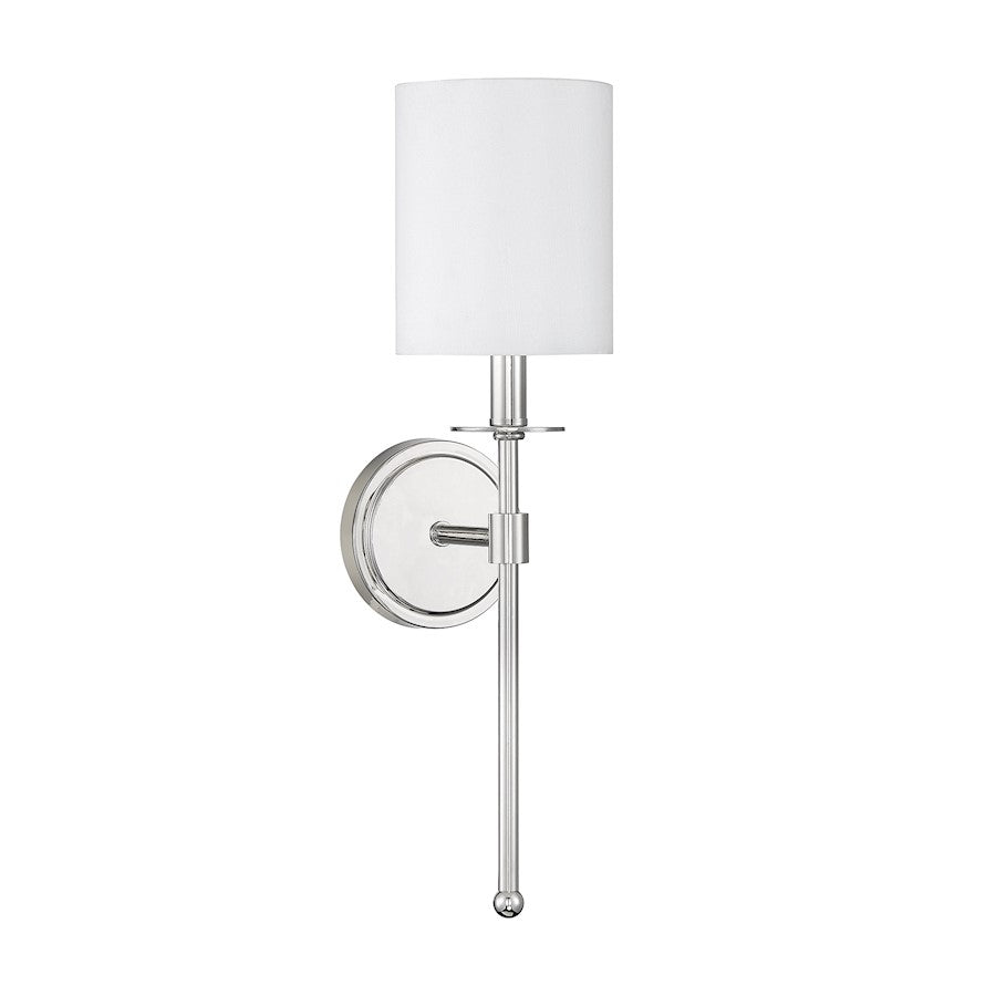 Meridian Farmhouse 1 Light 20" Wall Sconce, Polished Nickel - M90057PN