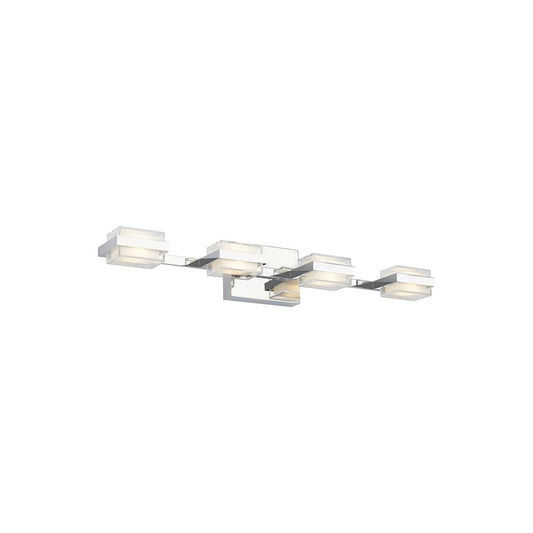 Kamden 4 Light Bathroom Vanity Light,/Chrome LED 277