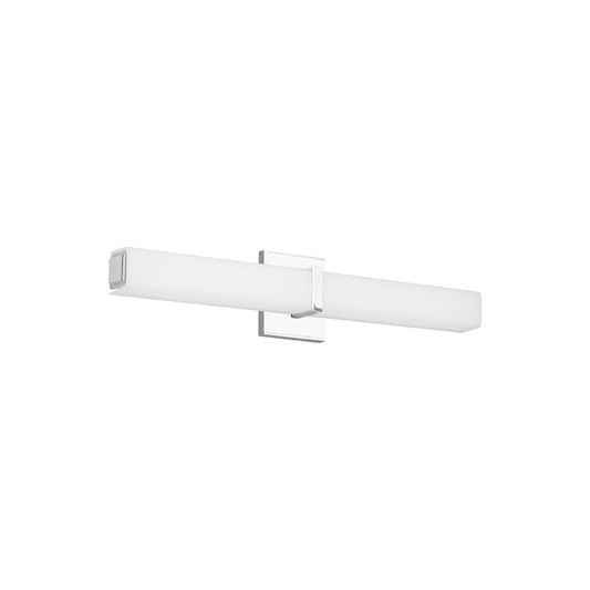 Modern Milan Bath 24" White Acrylic/Nickel LED 277