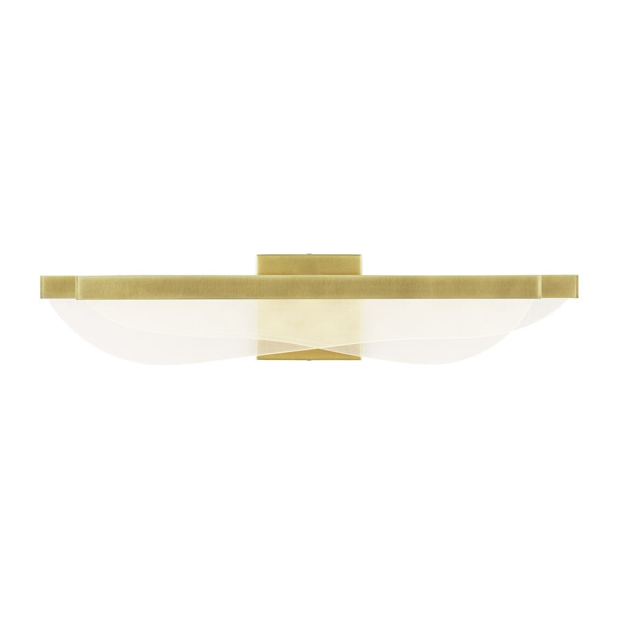 Tech Lighting Nyra 1 Light 120V Wall Sconce, Plated Brass - 700BCNYR25BR-LED930