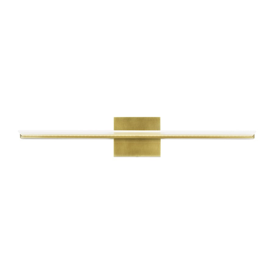 Tech Lighting Span 1 Light 24" 120V Wall Sconce, Brass - 700BCSPANB2BR-LED930