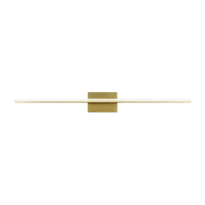 Tech Lighting Span 1 Light 47" Wall Sconce, Plated Brass - 700BCSPANB4BR-LED930