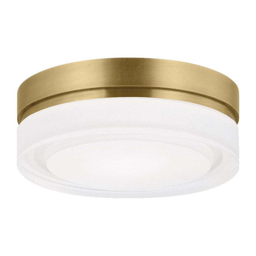 Visual Comfort Modern Cirque Small Flush Mount/LED3, BS/SQ Glass - 700CQSNB-LED3