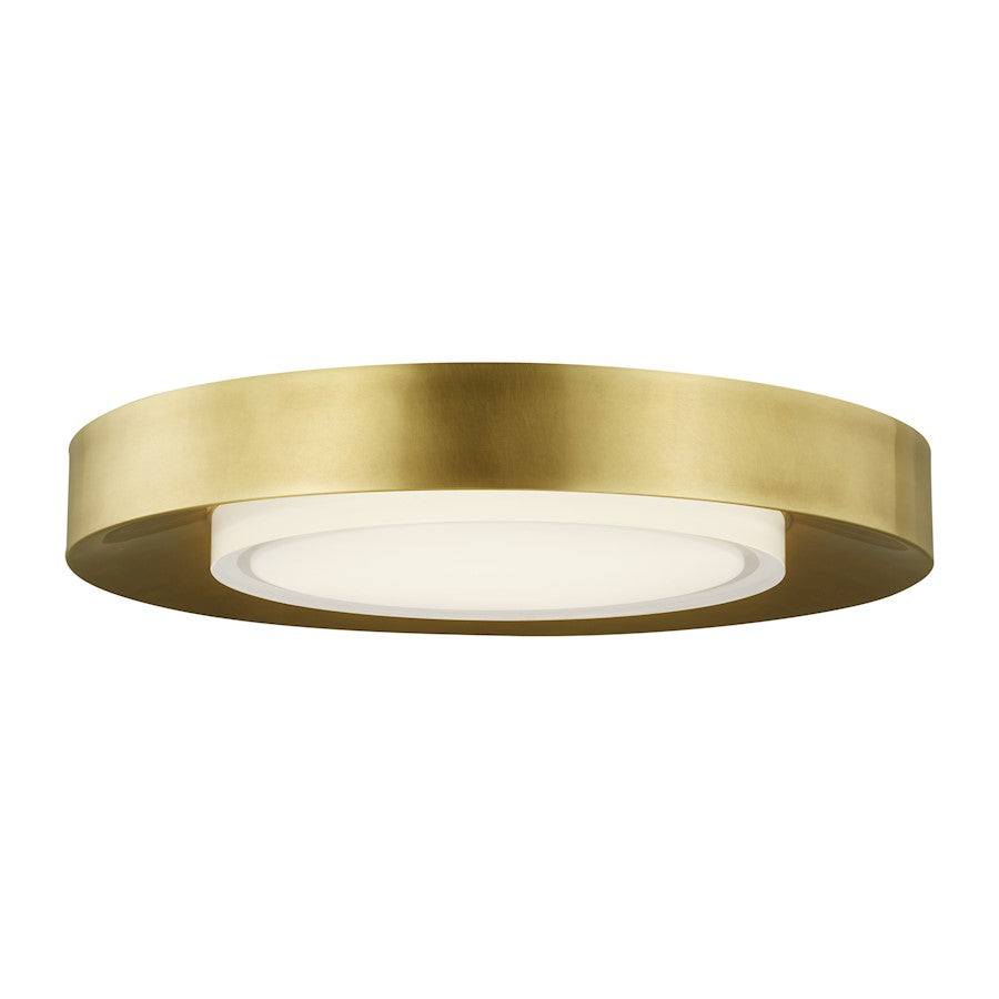 Tech Lighting Hilo 1 Light 16" Flush Mount, Natural Brass - 700FMHLO16NB-LED927