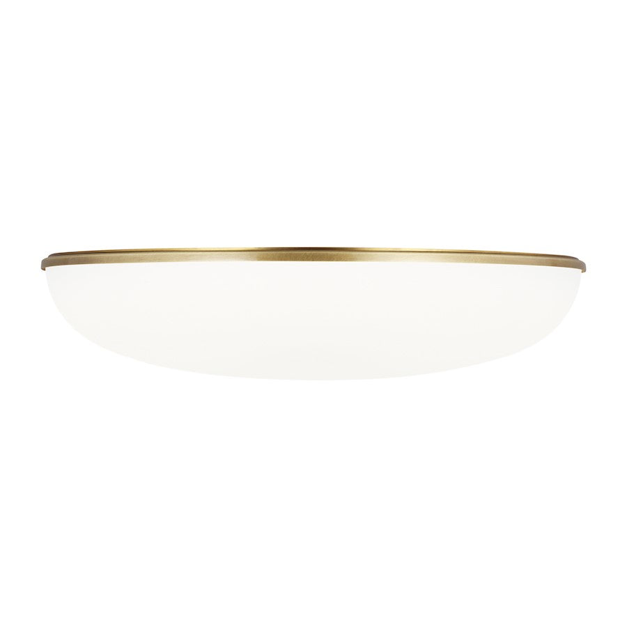 Tech Lighting Megan 1 Light 120V Flush Mount , Brass - 700FMMGN13BR-LED930