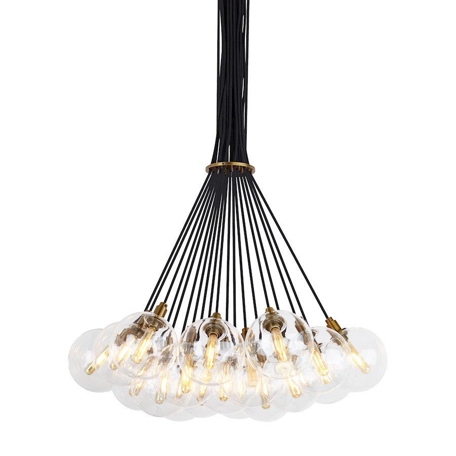 19 Light Chandelier, Clear