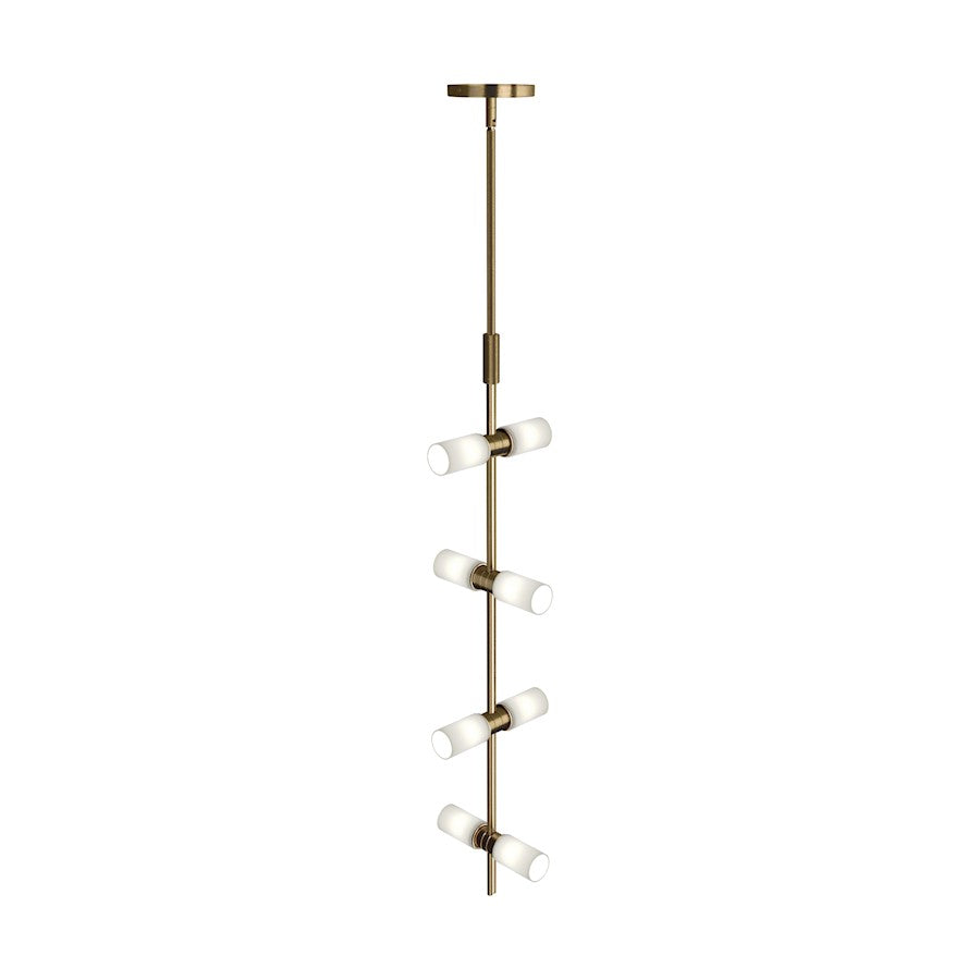 Modernrail Cylinder Pendant, Aged Brass SRF