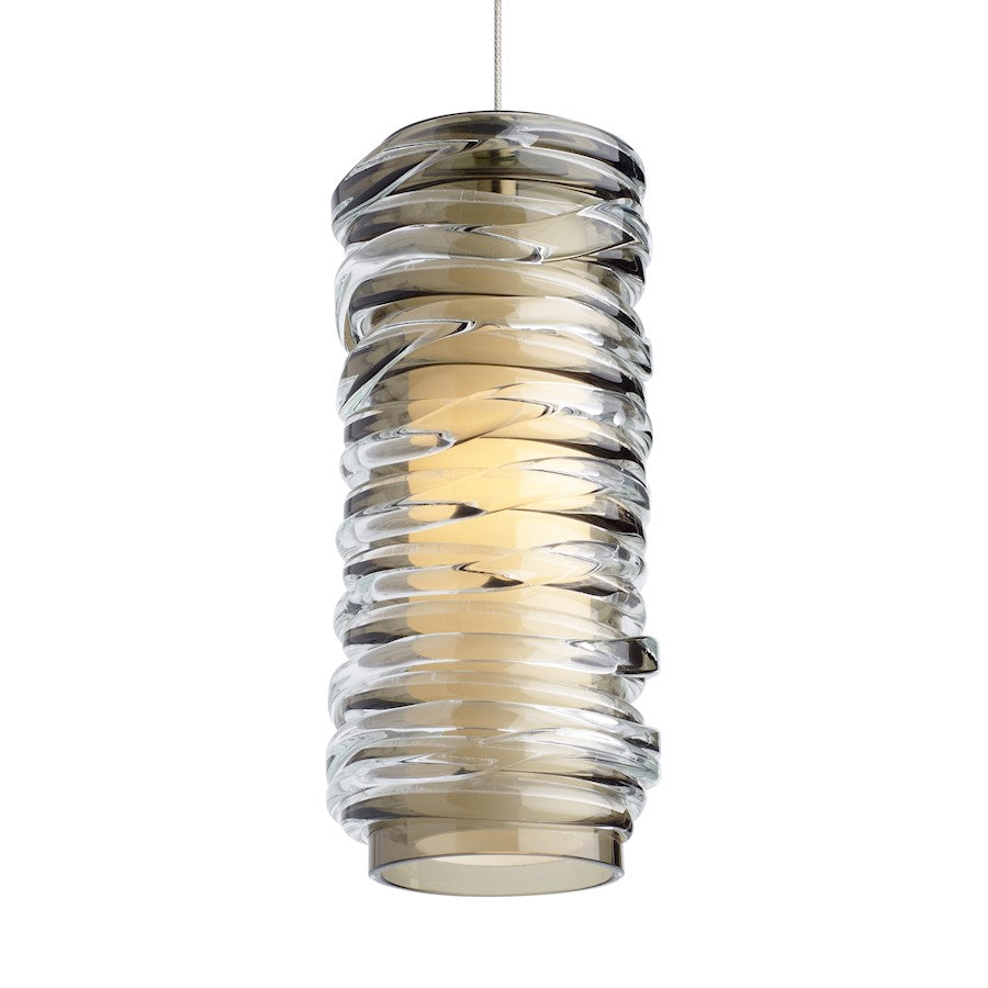 Pendant, Smoke/Satin Nickel