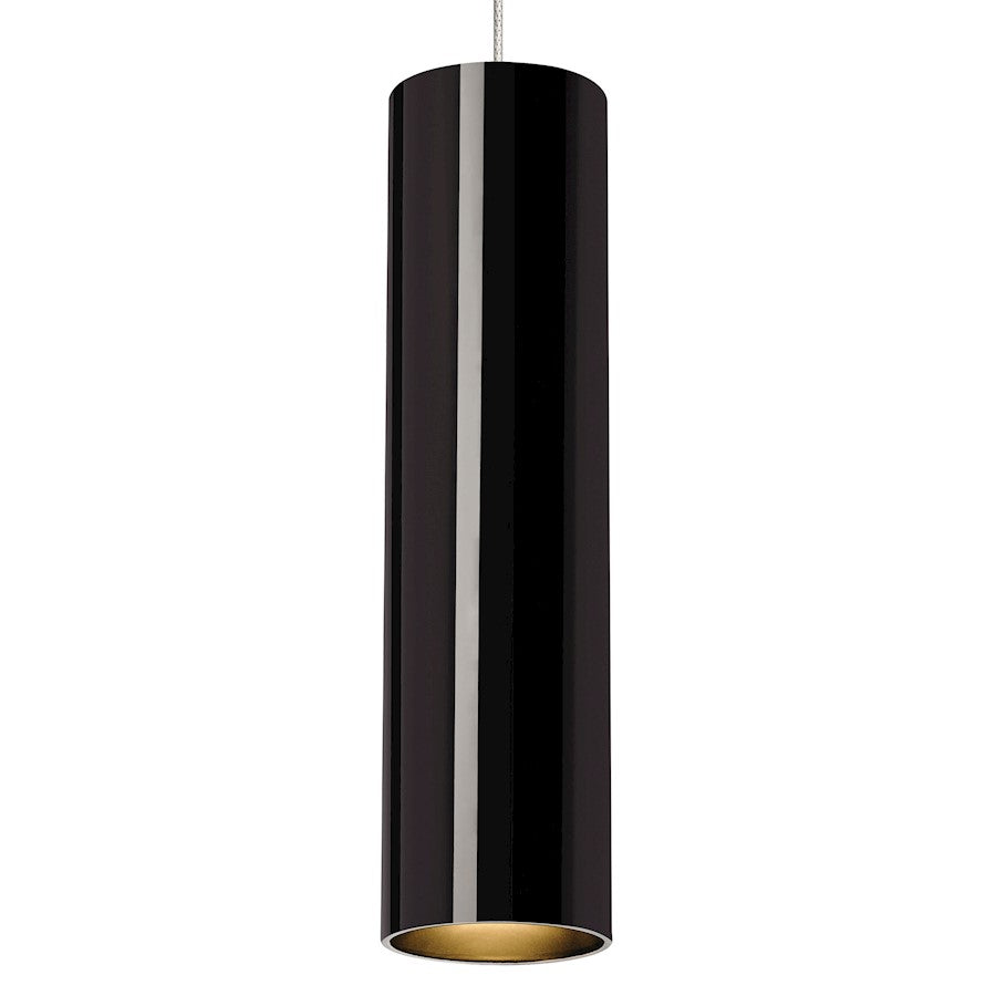 LED Pendant, White/Satin Nickel