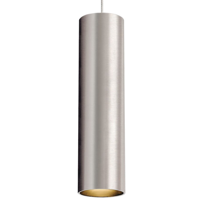 Visual Comfort Modern MP-Piper Pendant, White/Satin Nickel-LED