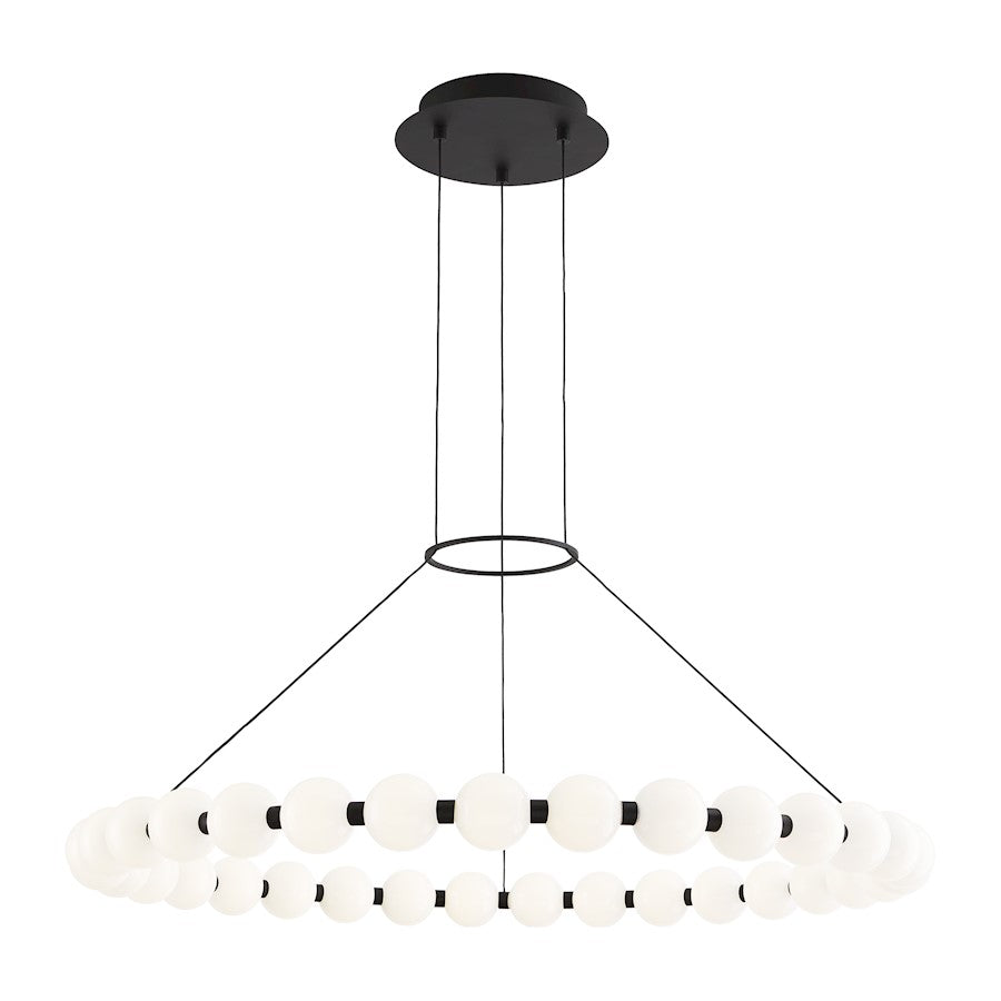 Tech Lighting Orbet 1 Light 36" Chandelier, Nightshade Black - 700OBT36B-LED927