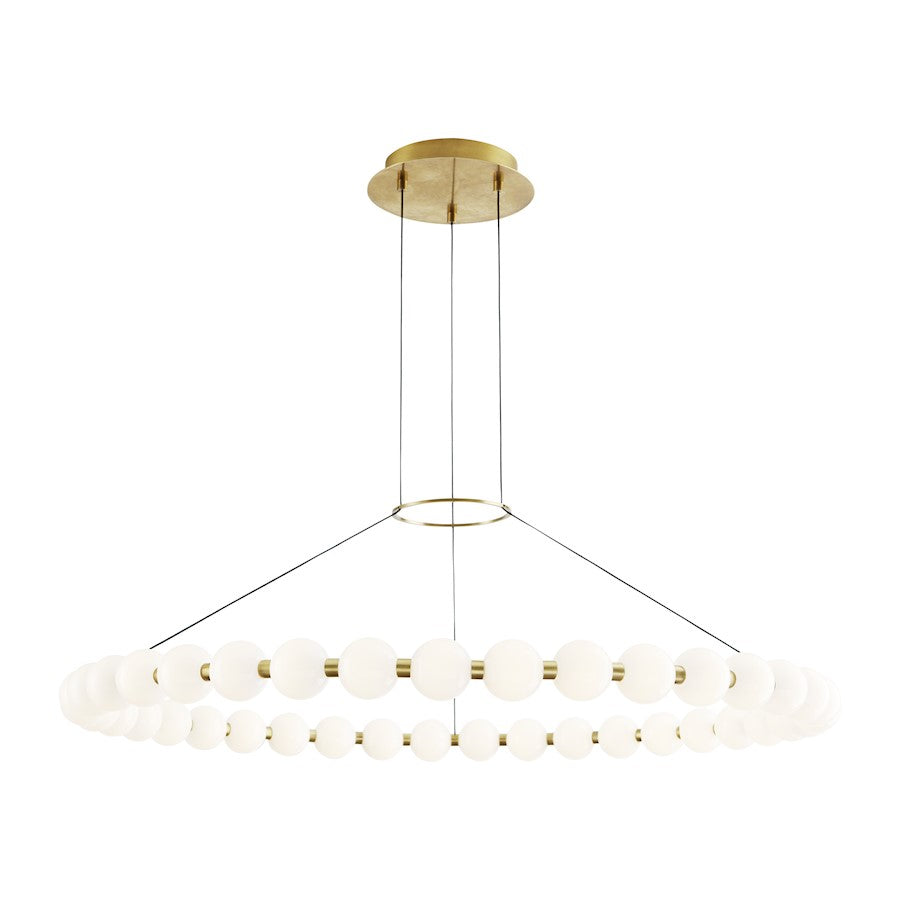 Tech Lighting Orbet 1 Light 42" Chandelier in Natural Brass - 700OBT42NB-LED927