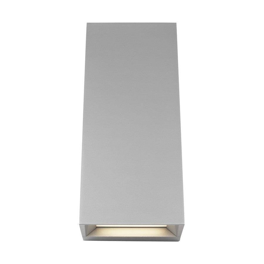 Tech Lighting Pitch 1 Light 12" 120V Outdoor Sconce, Silver - 700OWPIT12I-LED930