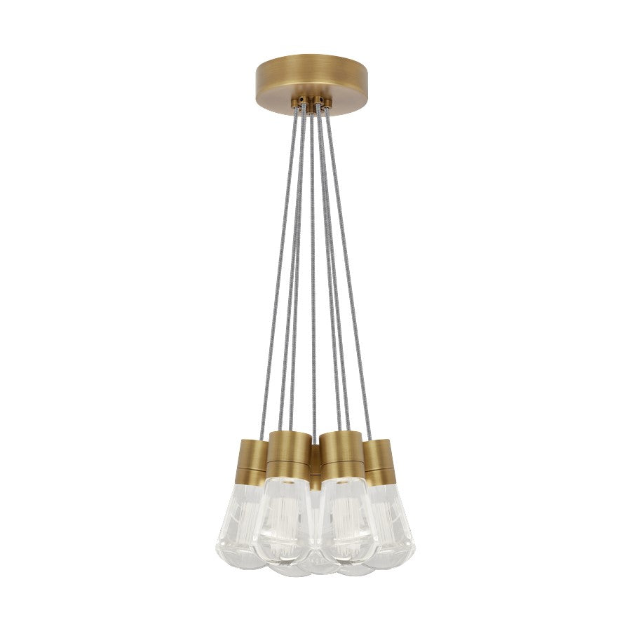 Visual Comfort Modern Alva 7Lt Pendant/LED922, BS/BK/WH - 700TDALVPMC7INB-LED922