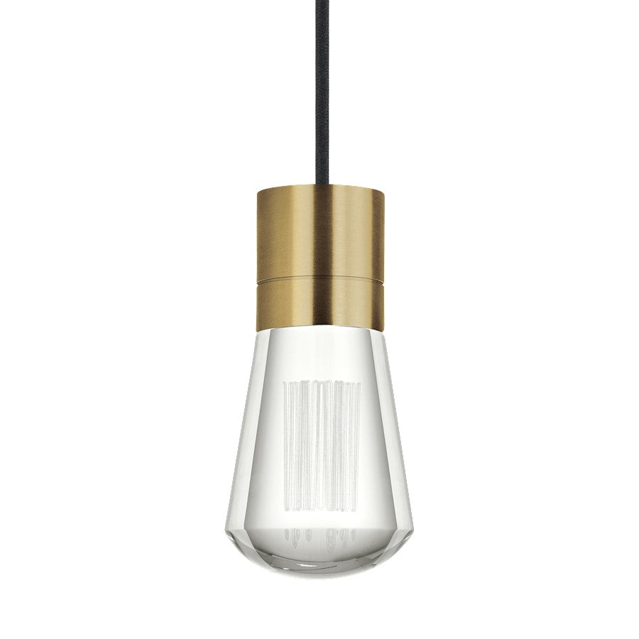 Visual Comfort Modern Alva 1Lt Pendant/LED922, BS/BK - 700TDALVPMCBNB-LED922