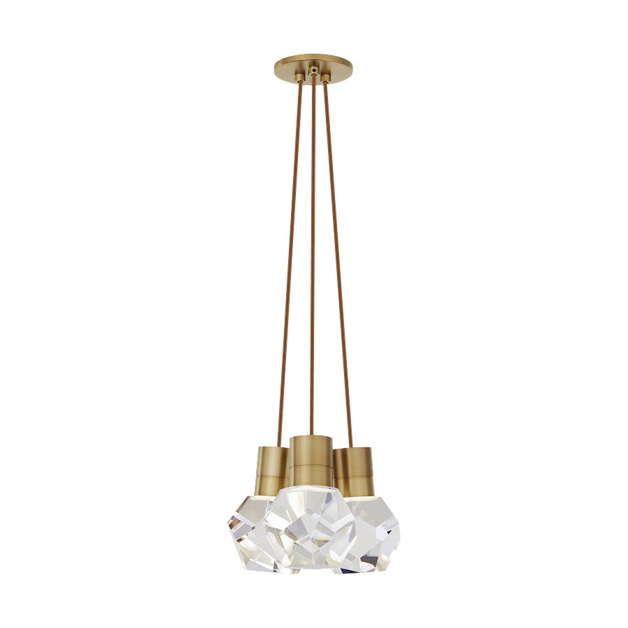 Visual Comfort Modern Kira 3Lt Pendant/LED930, BS/Copper - 700TDKIRAP3PNB-LED930