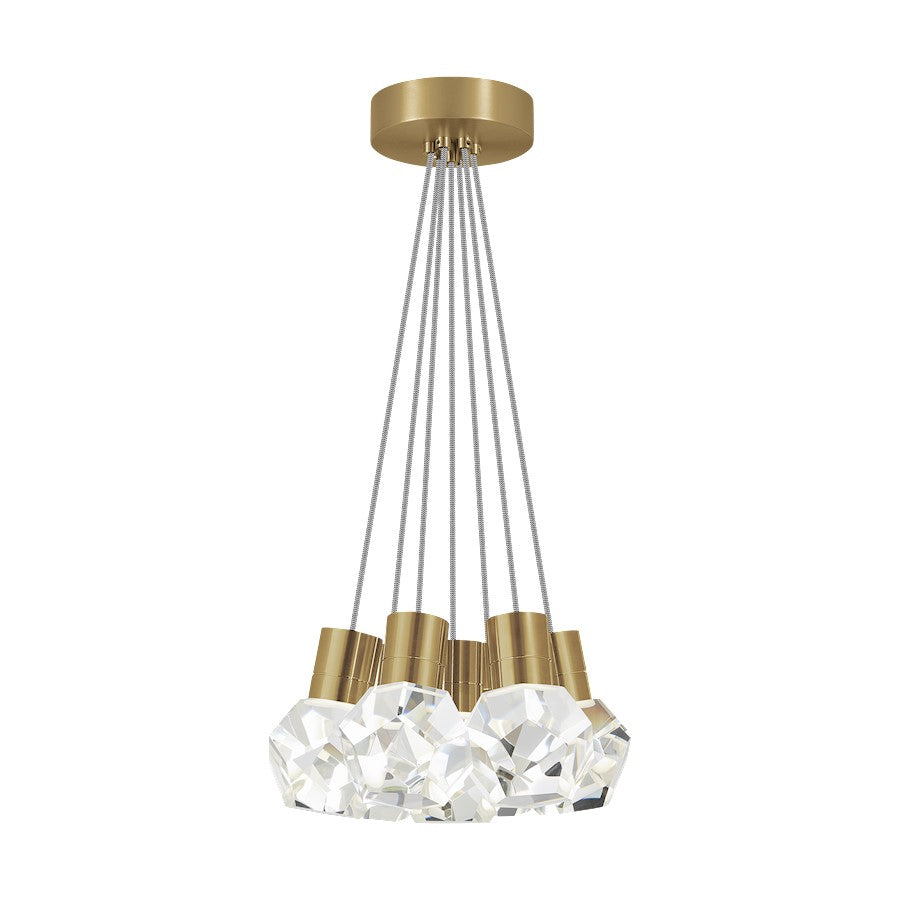 Visual Comfort Modern Kira 7Lt Pendant/LEDWD, BS/BK/WH - 700TDKIRAP7INB-LEDWD