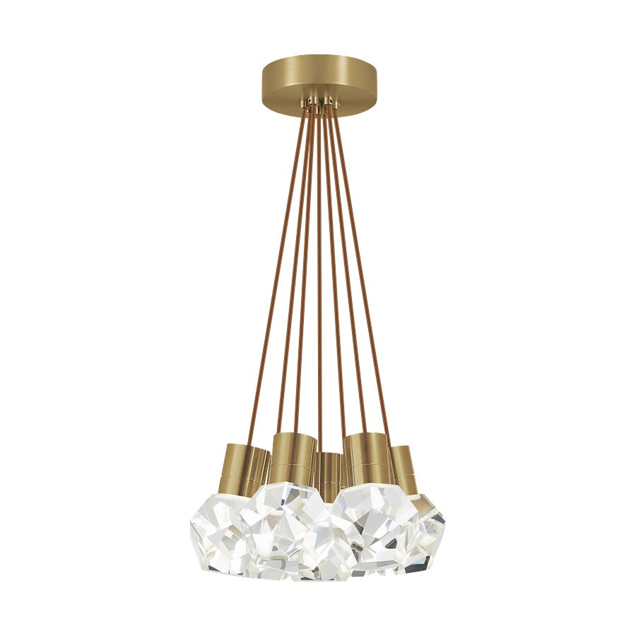 Visual Comfort Modern Kira 7Lt Pendant/LED922, BS/Copper - 700TDKIRAP7PNB-LED922