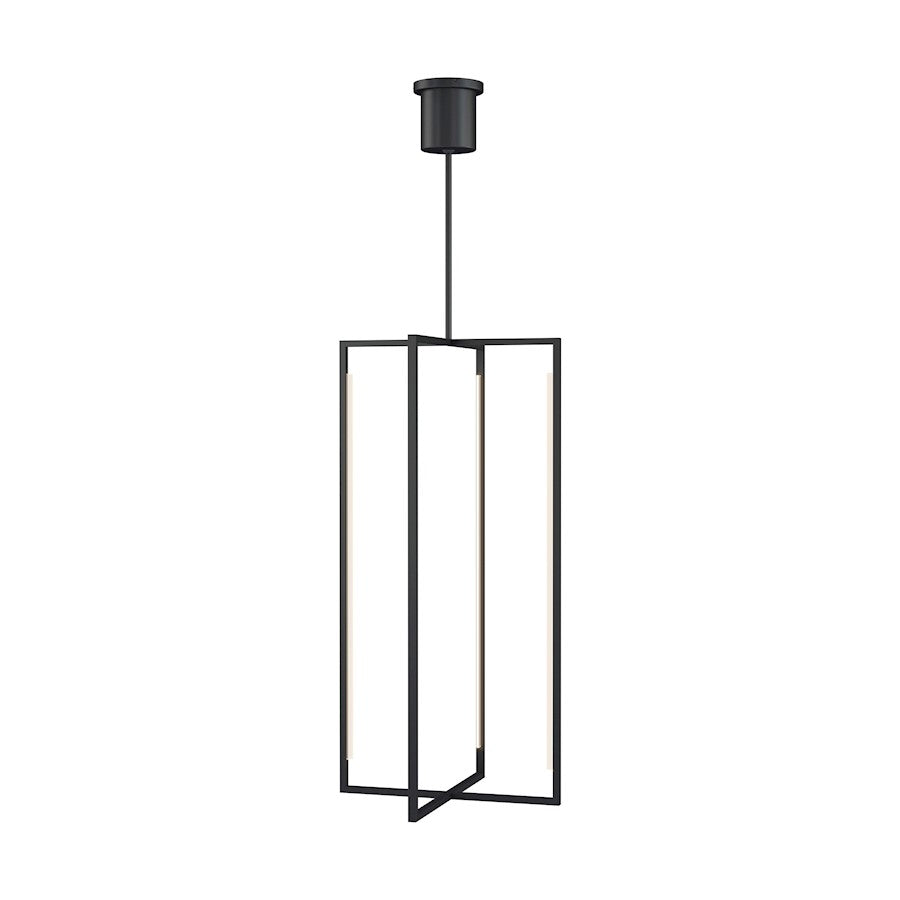 Tech Lighting 1 Light Kenway 25" Pendant, Nightshade Black - 700TDKNW25B-LED930