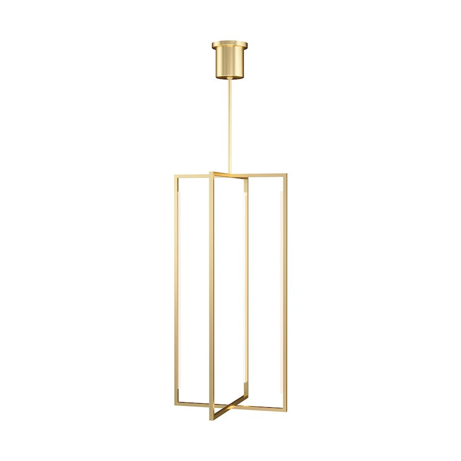 Tech Lighting 1 Light Kenway 25" Pendant, Natural Brass - 700TDKNW25NB-LED930