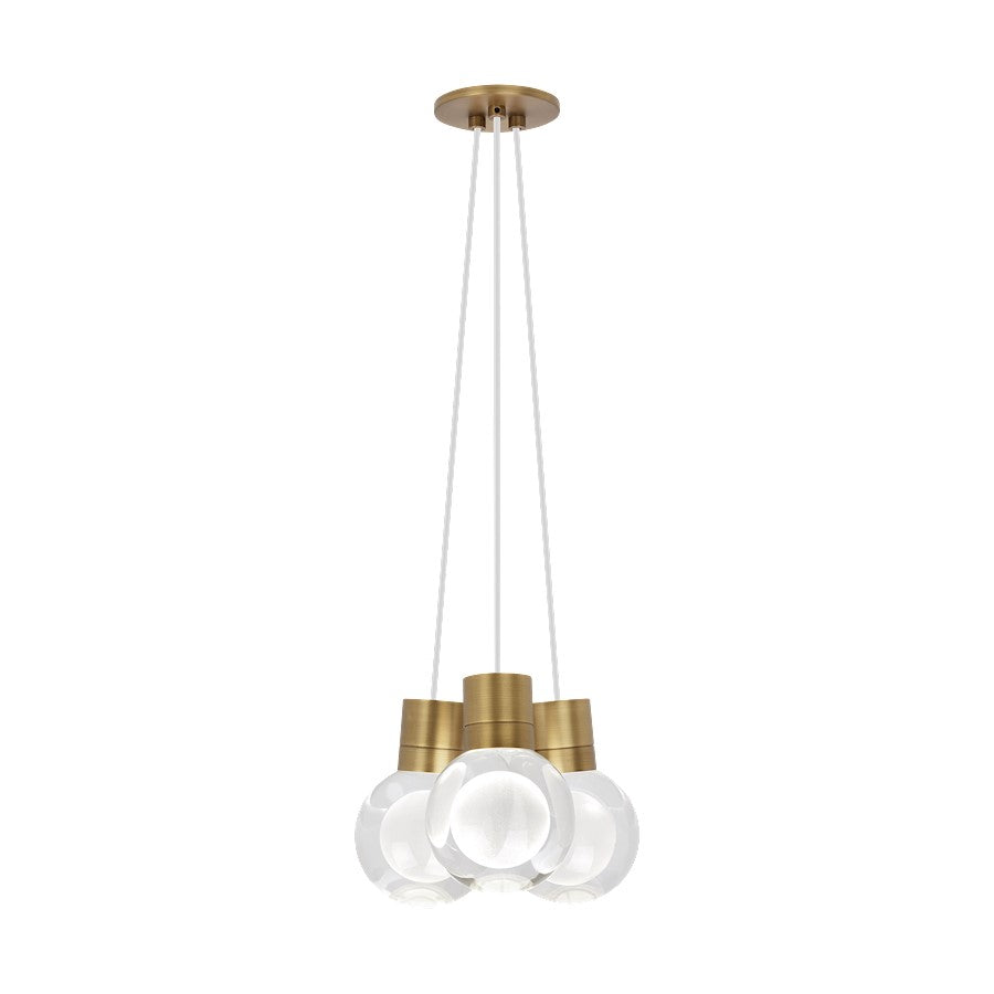 Visual Comfort Modern Mina 3Lt Pendant/LED930, BS/LE/W - 700TDMINAP3CWNB-LED930