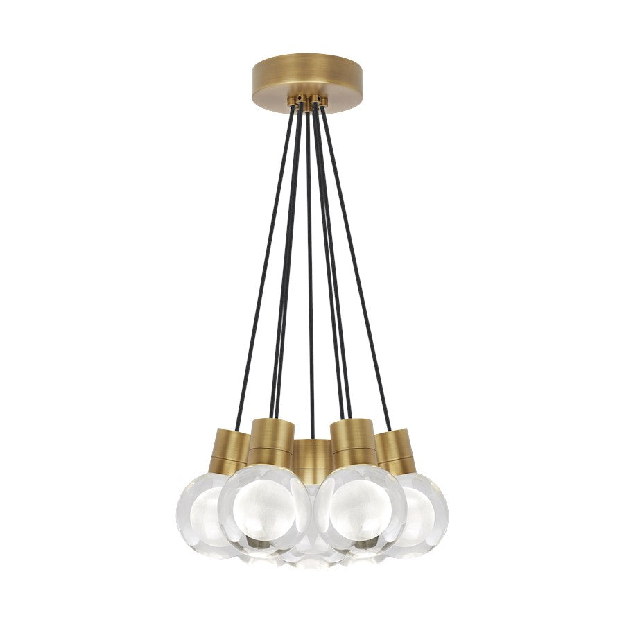 Visual Comfort Modern Mina 7Lt Pendant/LED922, BS/LE/BK - 700TDMINAP7CBNB-LED922