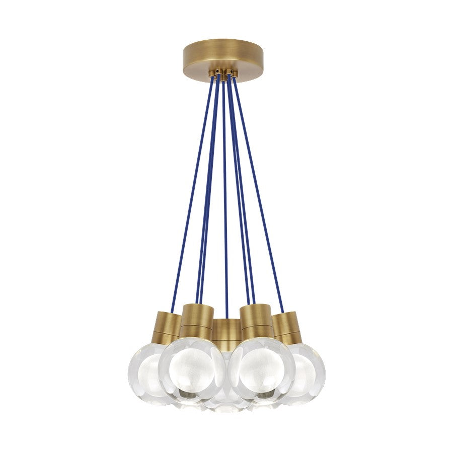 Visual Comfort Modern Mina 7Lt Pendant/LED922, BS/LE/BL - 700TDMINAP7CUNB-LED922