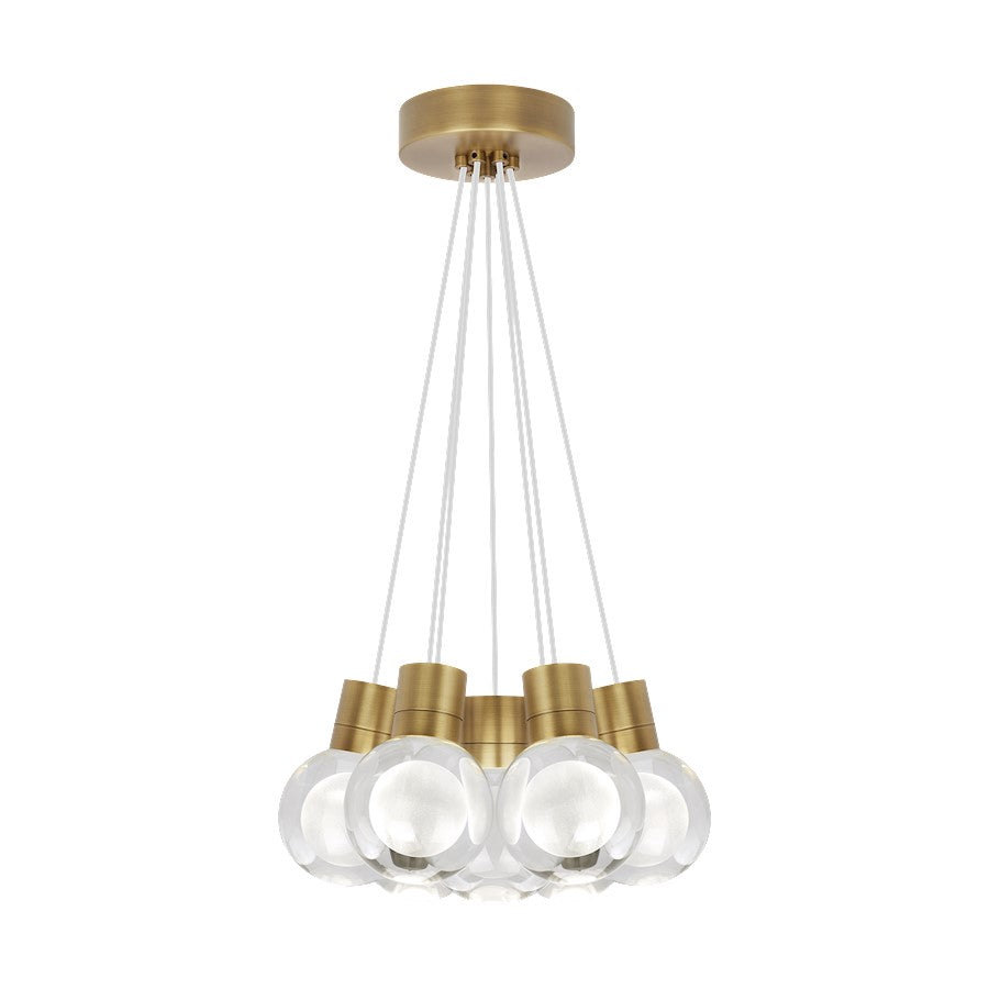 Visual Comfort Modern Mina 7Lt Pendant/LED922, BS/LE/W - 700TDMINAP7CWNB-LED922