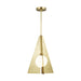 Tech Lighting Orbel Pyramid 1 Light Pendants, Brass - 700TDOBLPGNB-LED930