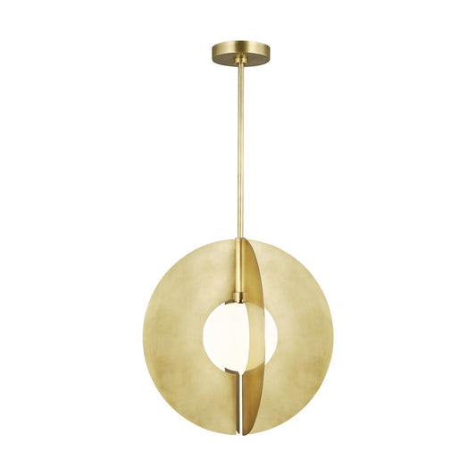 Tech Lighting Orbel 1 Light Pendants in Natural Brass - 700TDOBLRGNB