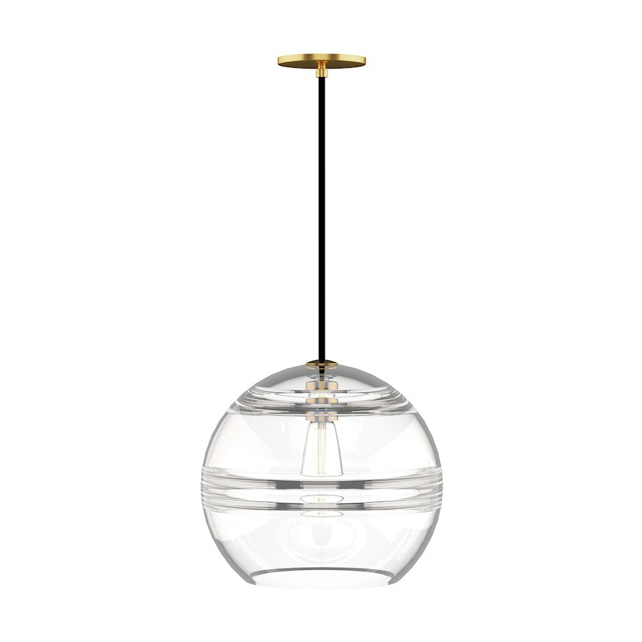 Tech Lighting Sedona Large Pendant, Aged Brass/Clear - 700TDSDNLPCR