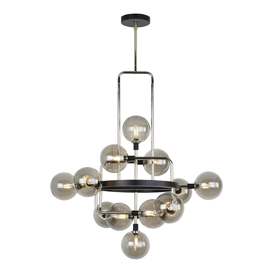 Viaggio Chandelier Small Polished Nickel