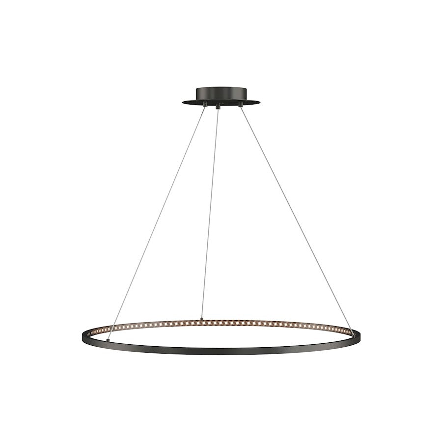 Tech Lighting 1-LT Vellavi 36" Chandelier, Nightshade Black - 700VLV36B-LED922