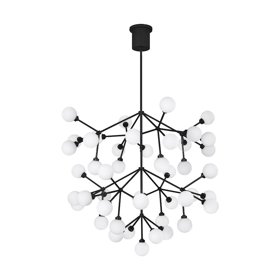 Visual Comfort Modern Mara Grande Chandelier, Matte Black