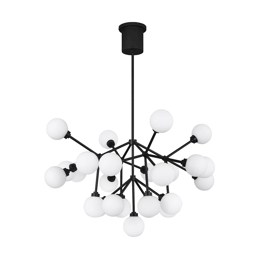 Visual Comfort Modern Mara Chandelier, Matte Black