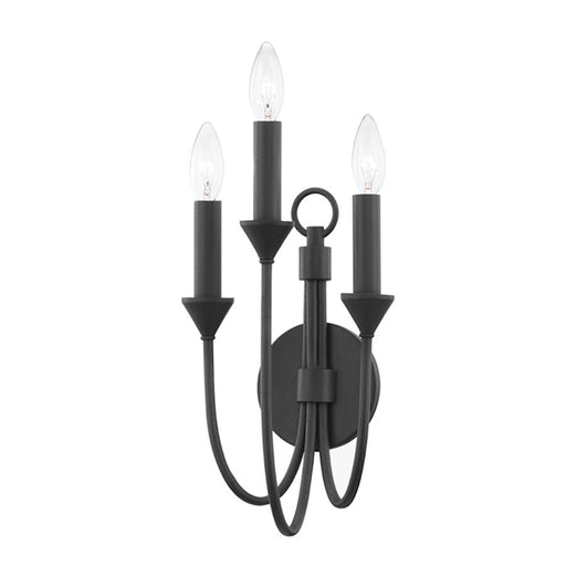 Troy Lighting Cate 3 Light Wall Sconce, Forged Iron - B1003-FOR