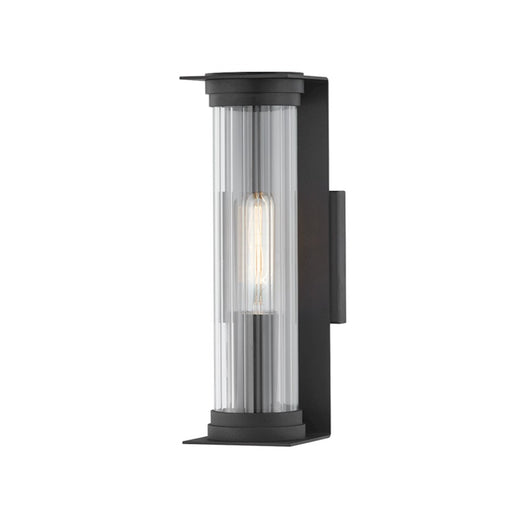 Troy Lighting Presley 1 Light Small Exterior Sconce, Black/Clear - B1321-TBK