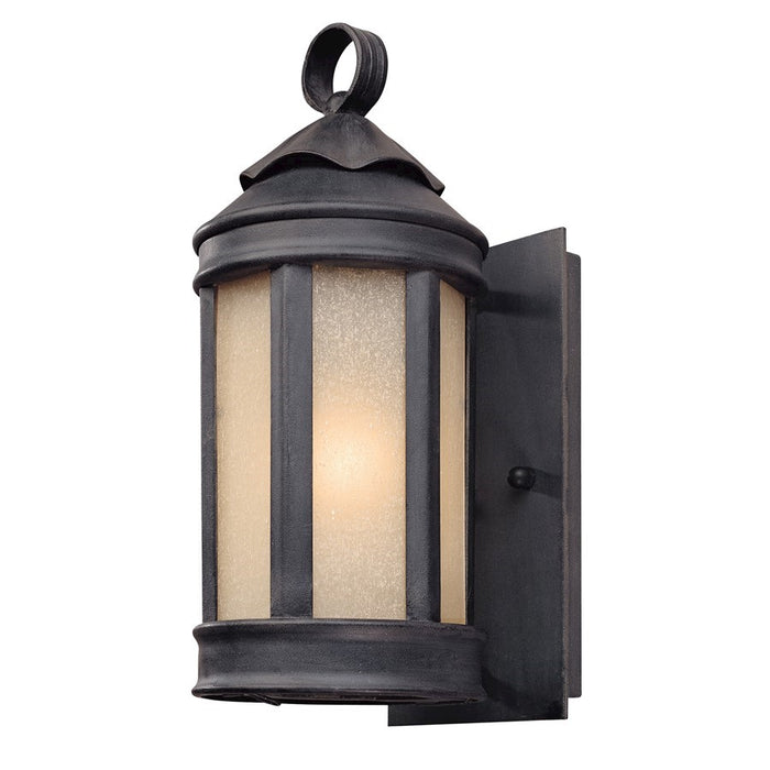 Troy Lighting Andersons Forge 1 Light Wall Lantern, Aged Iron