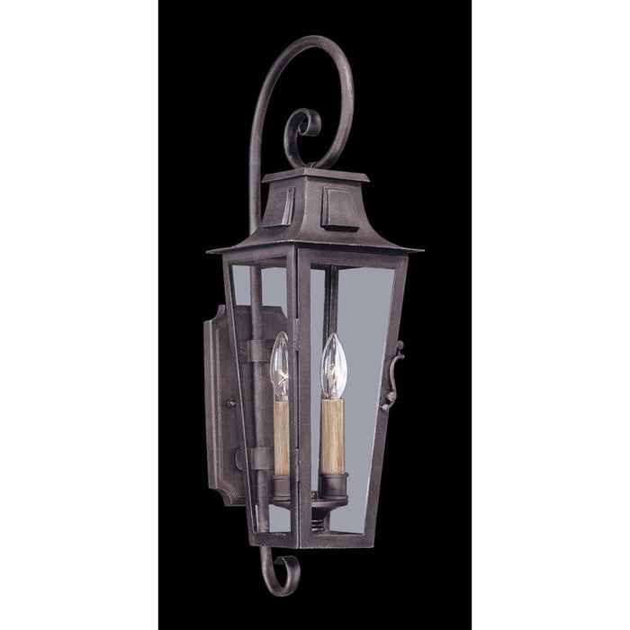 Troy Lighting French Quarter Wall Light, Aged Pewter