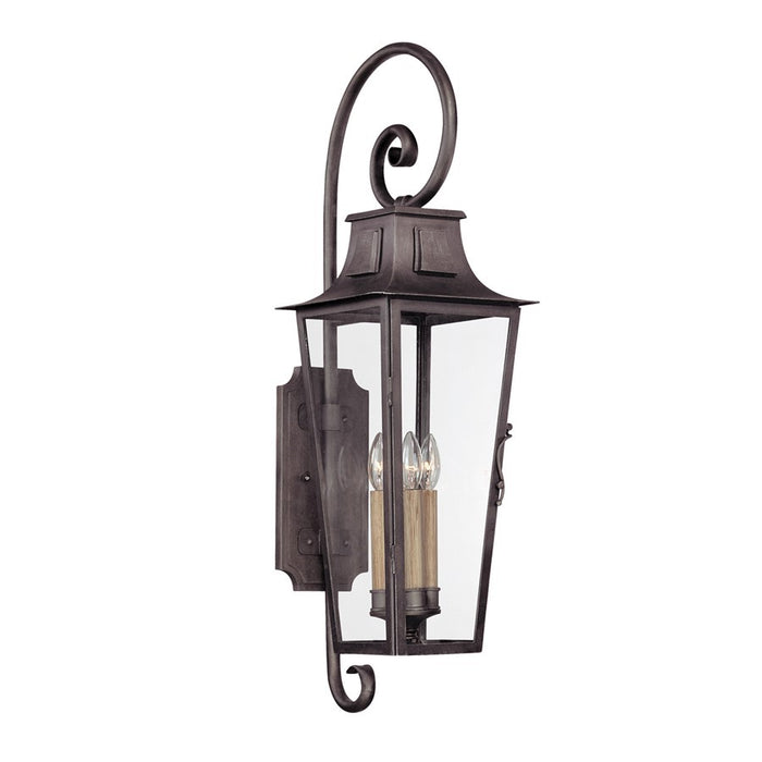 Troy Lighting French Quarter Wall Light, Aged Pewter
