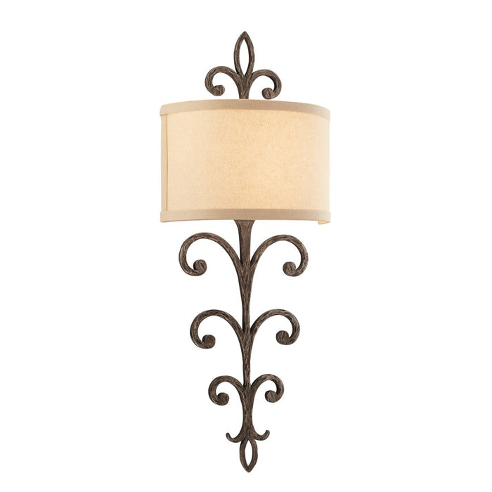 Troy Lighting Crawford 2 Light Wall Sconce, Cottage Bronze