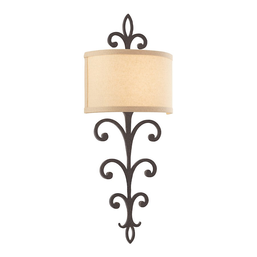 Troy Lighting Crawford 2 Light Wall Sconce, Heritage Bronze - B3172-HBZ