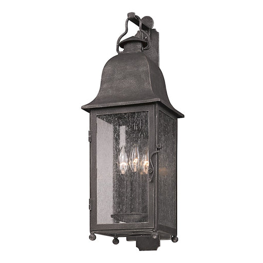 Troy Lighting Larchmont 3Lt Wall Sconce, Medium, Pewter/Clear Seeded - B3212-VBZ