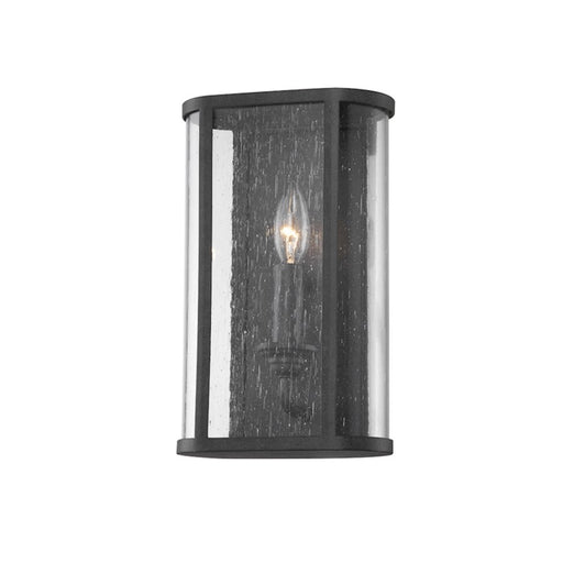 Troy Lighting Chace 1 Light Small Exterior Wall Sconce, Iron/White - B3401-FRN