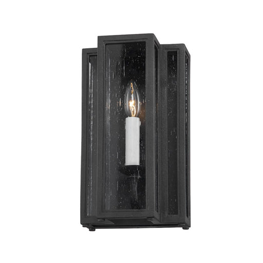 Troy Lighting Leor 1 Light Small Exterior Wall Sconce, Clear - B3601-TBK