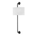 Troy Lighting Daylon 1 Light Wall Sconce, Forged Iron/White - B3902-FOR